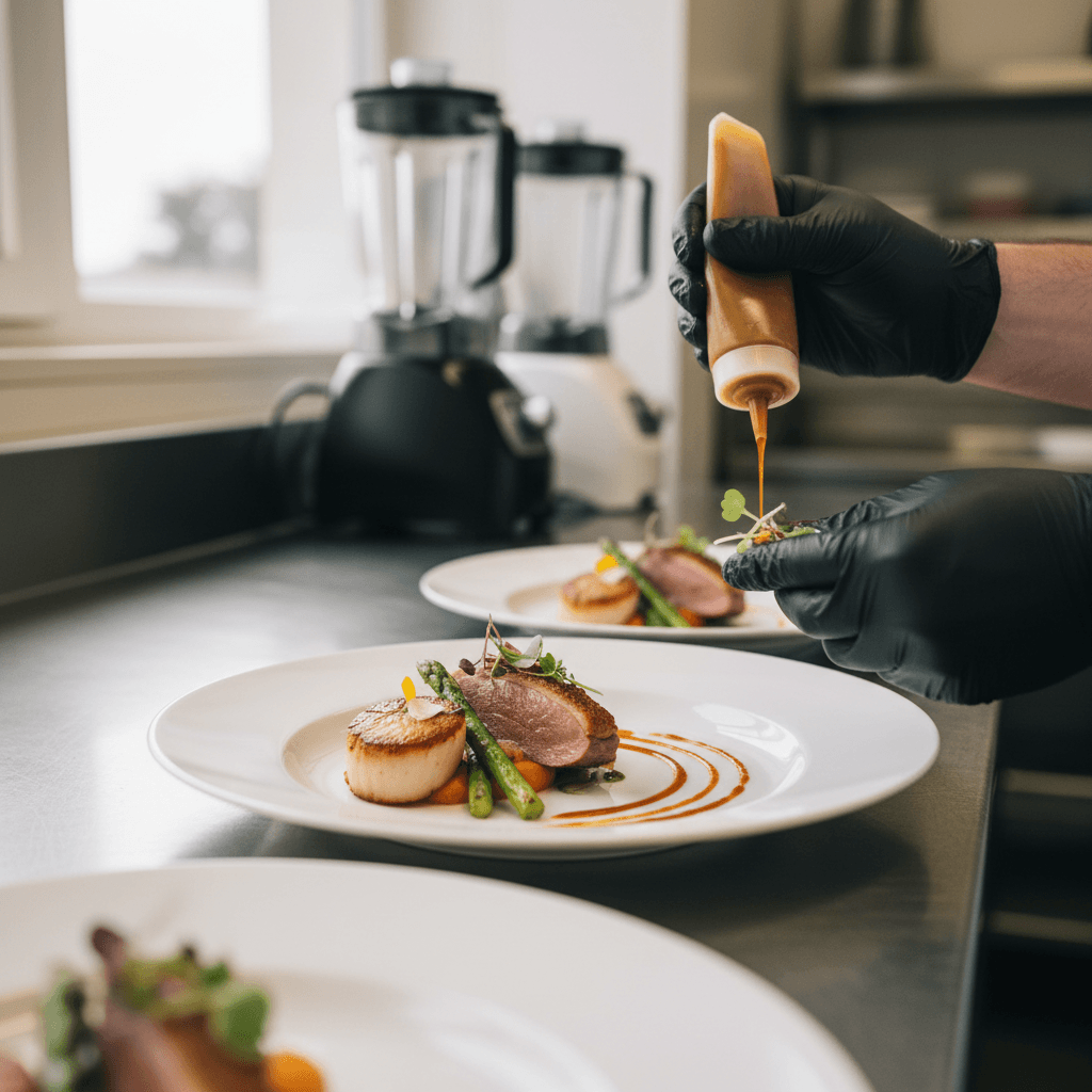 Beautifully plated signature dish